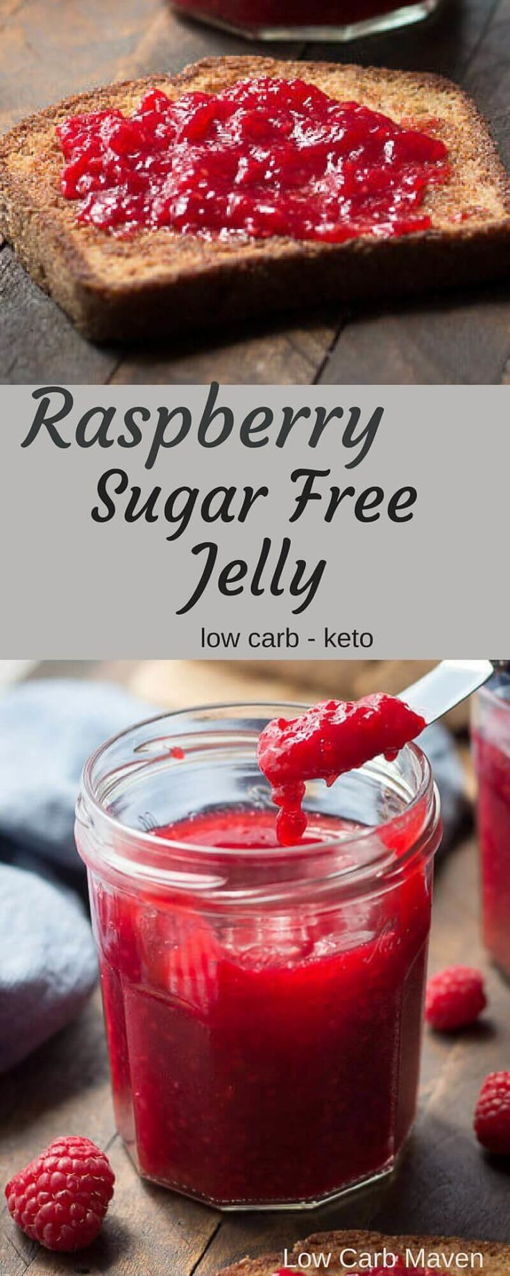 Low Carb Sugar Free Raspberry Jelly (jam) - Low Carb Maven