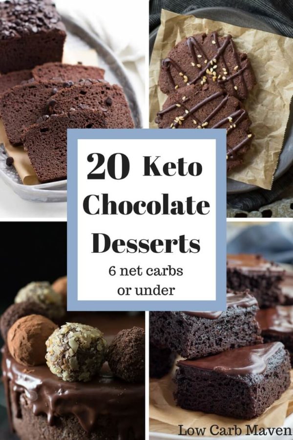 20 Decadent Chocolate Keto Desserts Under 6 net carbs! - Low Carb Maven