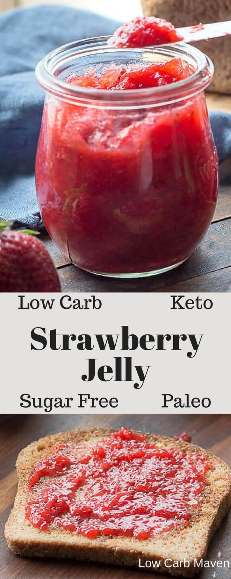 Sugar-Free Strawberry Jam (low carb, keto)