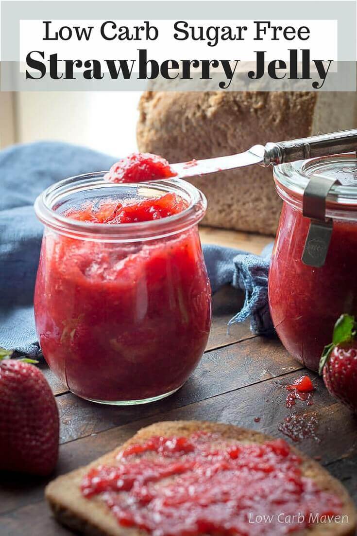 Sugar-Free Strawberry Jam (low carb, keto) - Low Carb Maven