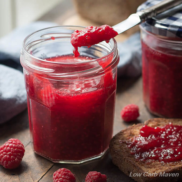 SugarFree Strawberry Jam (low carb, keto) Low Carb Maven