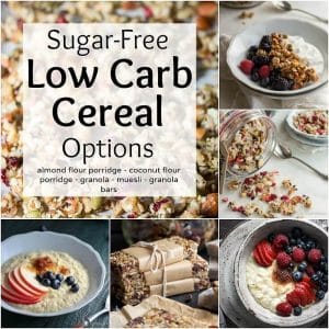 Sugar Free Low Carb Cereal Options for Breakfast (keto, grain-free)