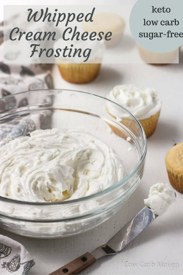 Whipped Cream Cheese Frosting (sugar-free, low carb) - Low Carb Maven