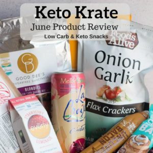 Try Keto Krate for great low carb and keto snacks, treats, drinks and ingredients.