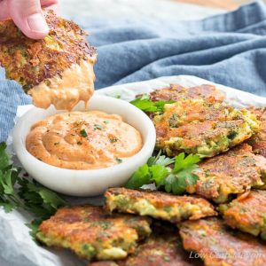 Broccoli Fritters with Cheddar Cheese (Easy Low Carb Recipe)