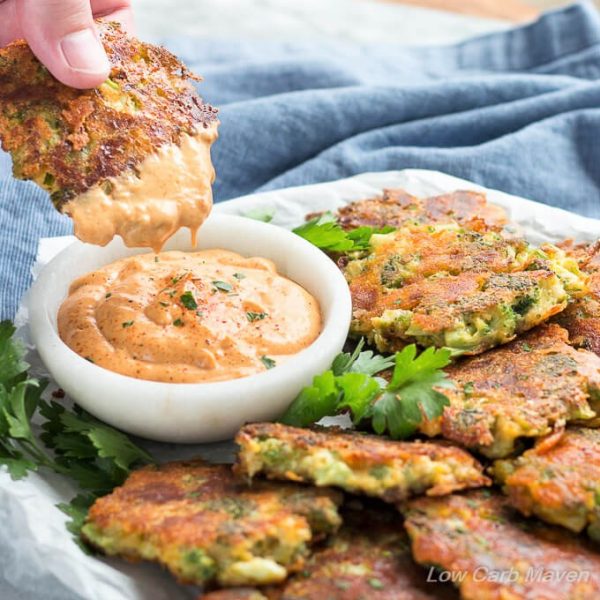 Broccoli Fritters With Cheddar Cheese (Easy, Low Carb Recipe) Low