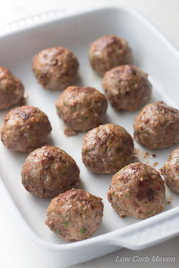 Mom's Low Carb Meatballs Recipe - Italian Style (keto meatballs) | Low ...