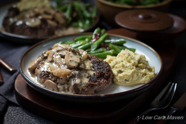 Hamburger Steak And Gravy Recipe With Mushroom Gravy Low Carb Maven