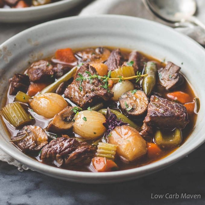 instant pot beef stew with root vegetables