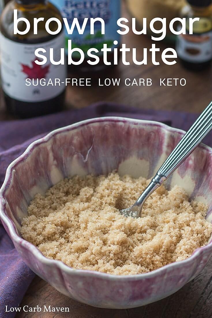 Learn how to make brown sugar substitute with this easy recipe. Sugar-free and low carb brown sugar substitute, too.
