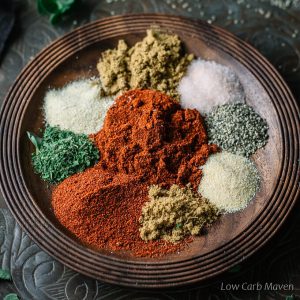 Homemade taco seasoning ingredients in a bowl