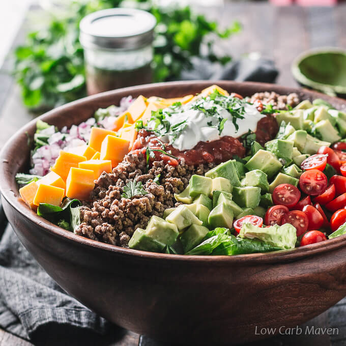 Low Carb Taco Salad Low Carb Maven