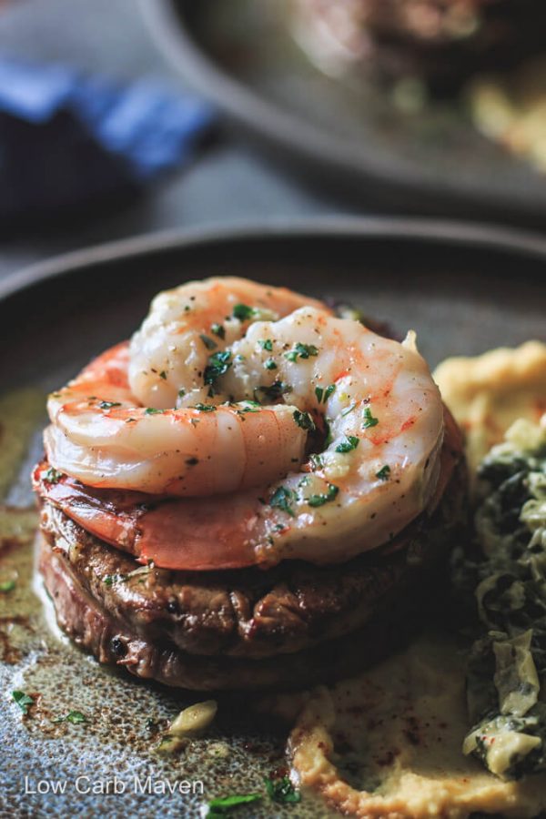 Steak And Shrimp Surf And Turf For Two - Low Carb Maven