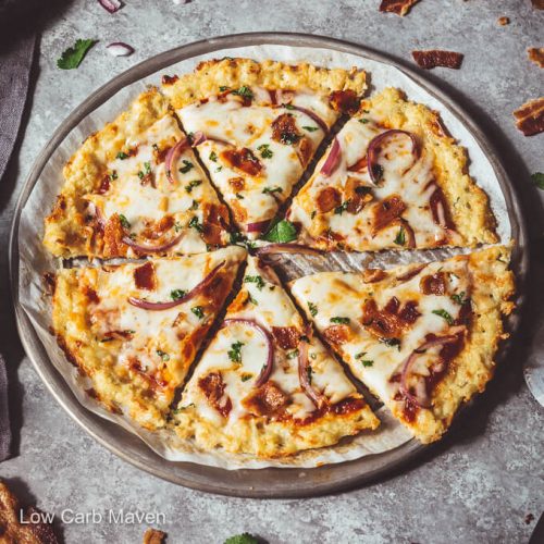 Chicken Pizza Crust Almost Zero Carb Pizza Crust Low Carb Maven