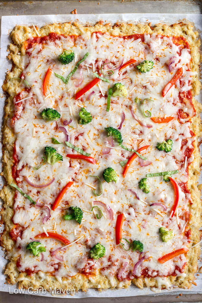 Chicken Pizza Crust Almost Zero Carb Pizza Crust Low Carb Maven