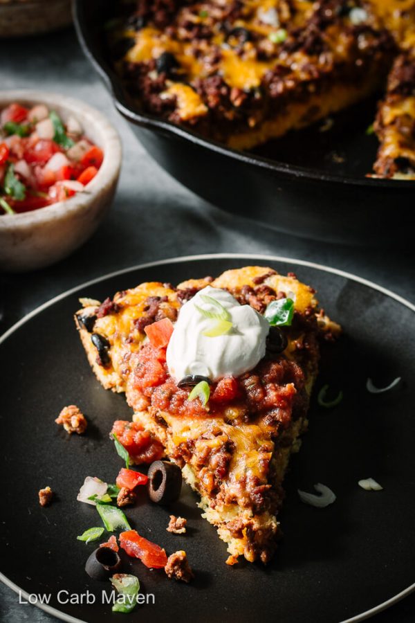 Keto Taco Pie Cornbread Casserole