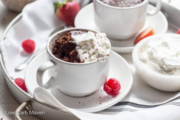 Keto Chocolate Mug Cake - Moist and delicious!