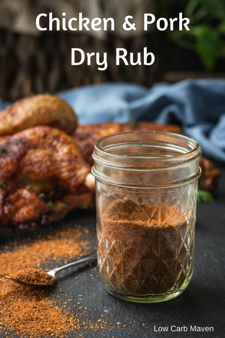 BBQ Dry Rub for Chicken and Pork #dryrub #dryrubrecipes #ribs #chicken #chickenwings #pork #lowcarb #keto