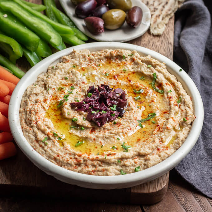 Keto Baba Ganoush Roasted Eggplant Dip