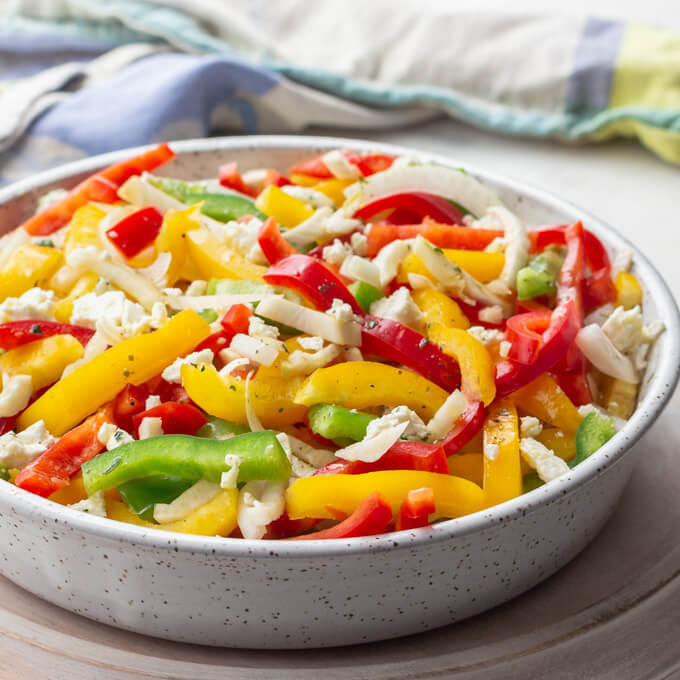 Sweet Bell Pepper Salad Low Carb Maven