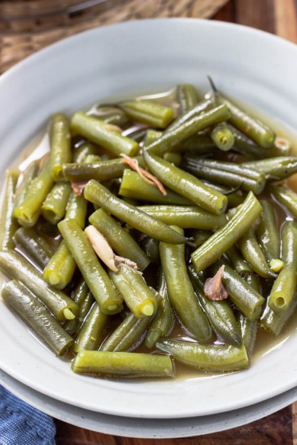 Slow-Cooked Green Beans With Salt Pork Recipe