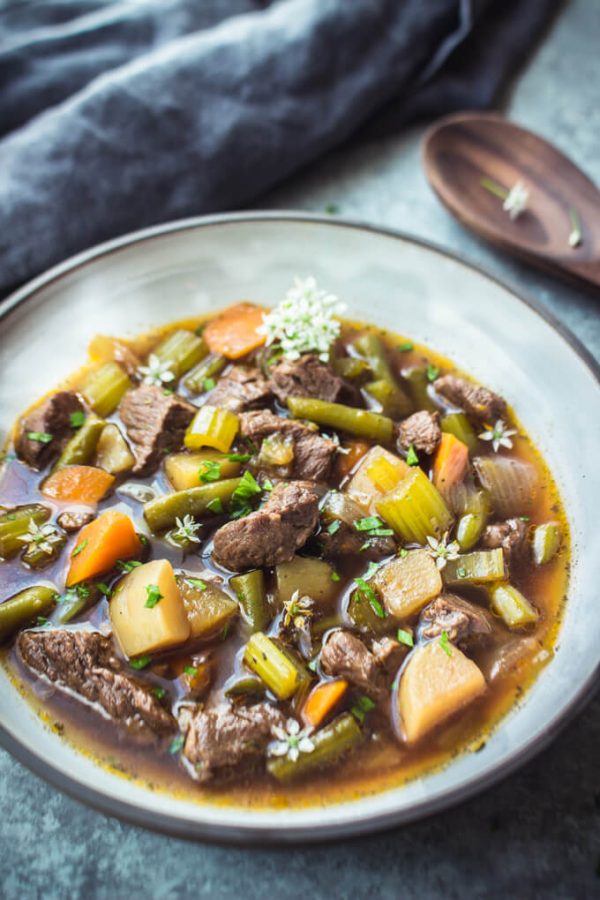 Vegetable Beef Soup Instant Pot Low Carb Low Carb Maven