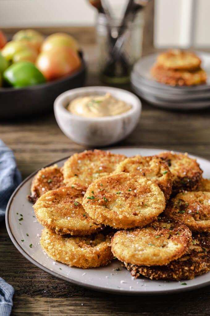 Keto Fried Green Tomatoes Low Carb Maven