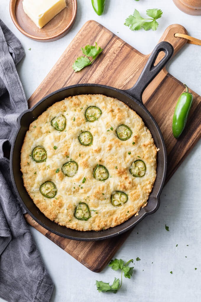 Cheesy Low Carb Keto Cornbread with Jalapenos Low Carb Maven