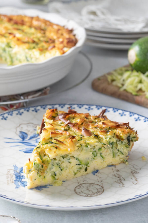 Low carb crustless zucchini quiche recipe