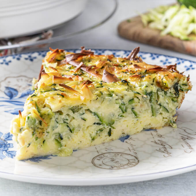 Creamy Crustless Zucchini Quiche Recipe