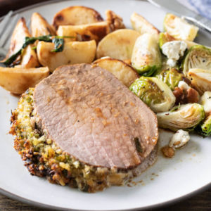 Eye Round Roast Beef with Herbed Crust