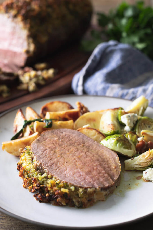 Herb Crusted Eye Round Roast Beef - Low Carb Maven