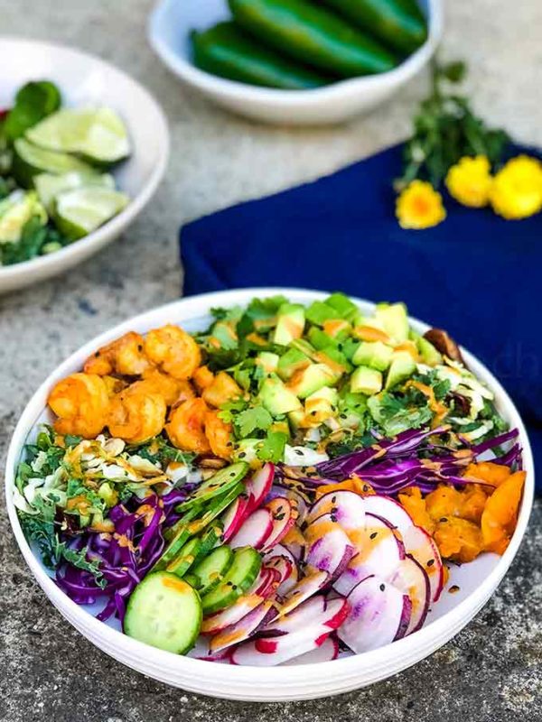 Buddha Bowl With Shrimp Low Carb Low Carb Maven