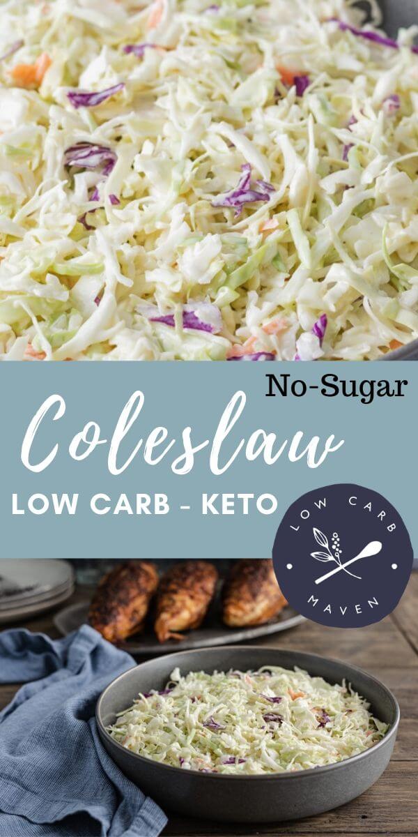 Creamy Keto Coleslaw Recipe - Low Carb Maven