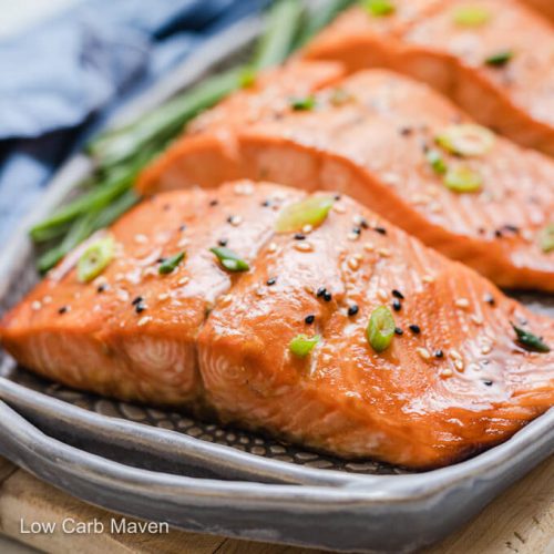 Keto Teriyaki Salmon - Low Carb Maven